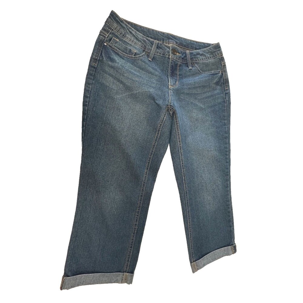 FADED GLORY WOMENS JEANS CAPRIS PANTS SIZE 6